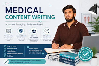 write SEO medical, healthcare, and health blog articles