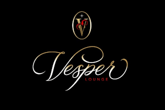 design unique vesper lounge logo