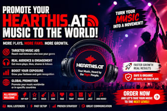 create top music ads to promote your hearthis at music