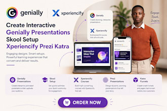 create interactive genially presentations skool setup xperiencify prezi katra