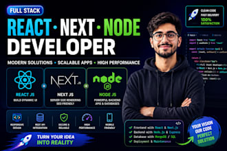 be your react js next js node js developer