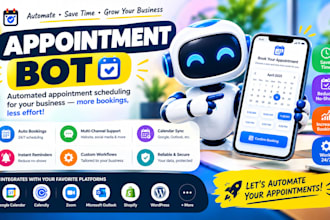 develop booking appointment bot reservation bot uk driving test bot resy bot
