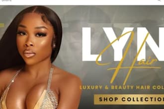 design hair extension shopify store hair care website beauty ecommerce website