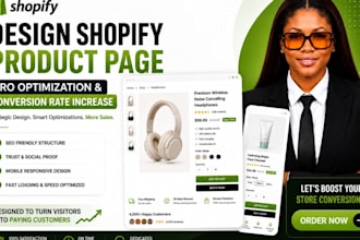 design shopify product page, cro optimization and conversion rate increase