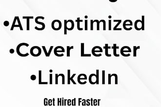 write and design a professional CV and resume for job