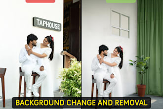 remove people, objects, change background, clothes and retouch