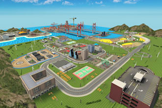 do 3d game map modeling for you