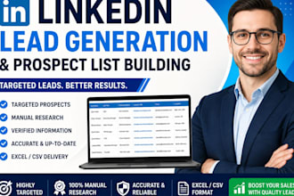do linkedin lead generation and prospect list building