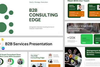 design b2b, marketing presentation, company profile, business proposal decks