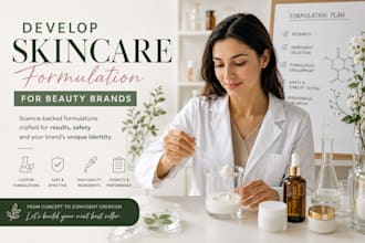 develop skincare formulation  for beauty brands