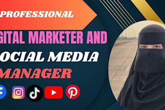 be your digital marketer and social media marketing manager