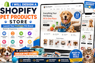 create shopify website shopify pet products  aliexpress dropshipping store