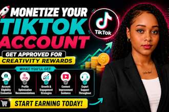 monetize your tiktok account for the tiktok creativity rewards