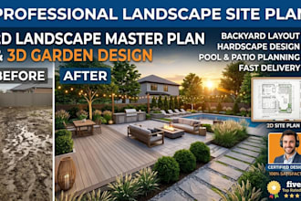 draft professional landscape site plans and property plot plans