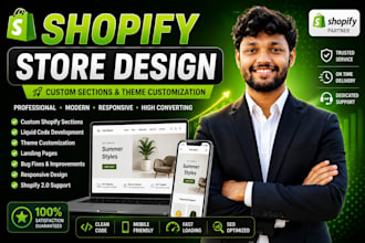 create custom shopify sections, pages, and liquid code