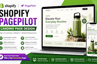 design and optimize your shopify pagepilot landing page