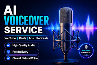 provide ai voiceover for youtube videos and reels