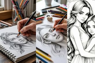 draw a pencil portrait and sketch any photo