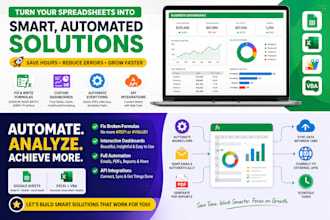 do excel and google sheet automations and scripting