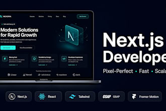 build a pixel perfect nextjs website, landing page, or full stack application