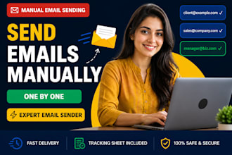 manually send emails one by one with full accuracy