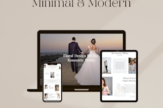 design elegant divi website for photography or spa