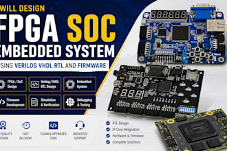 design fpga soc embedded system using verilog vhdl rtl and firmware