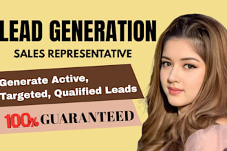 be your lead generation sales representative  sales closer