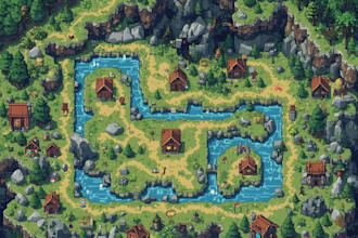 create pixel art isometric tilesets, rpg tilemaps, backgrounds, and game assets