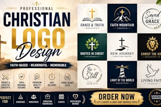 design a professional christian church ministry faith based logo