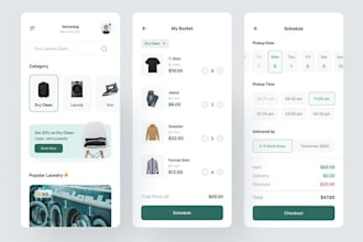 develop an on demand laundry app and dry cleaning website