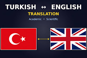 translate academic papers between turkish and english
