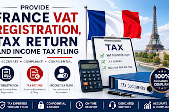 france vat registration, tax return and income tax filing,