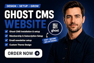 design ghost website customize ghost theme setup ghost blog ghost newsletter