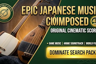 compose original japanese cinematic music or world music for your game or film