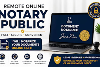 notarize your document online for affidavits, as a florida US notary public