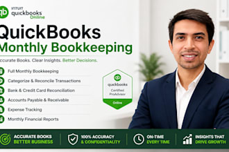do monthly bookkeeping in quickbooks online