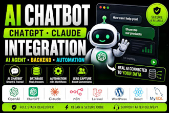 integrate ai chatbot, ai agent and chatgpt into your website