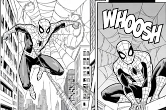 draw comic book illustrations, comic pages and graphic novel art