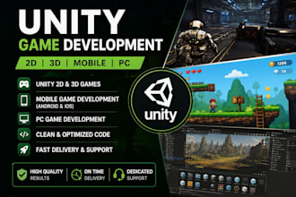 do unity 3d, unity 2d, and unity game development for mobile and PC