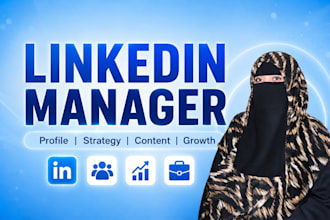 manage your linkedin profile or company page with content strategy