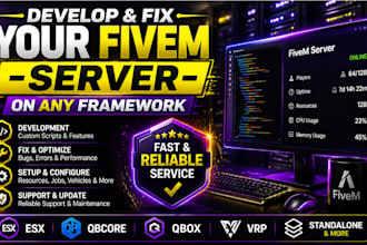 develop and fix your fivem server on any framework