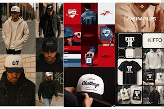 design streetwear clothing hat b2b startup logo brand style guide art direction