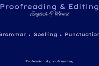proofread essays, articles, and reports