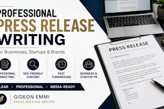 write a professional press release for media and PR campaigns