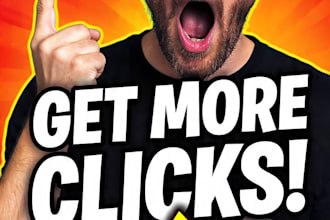 design clickbait youtube thumbnail that gets clicks