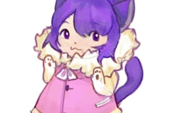 cite, fast chibi sketch