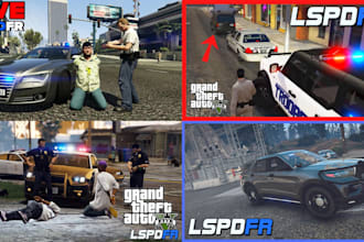 develop fivepd, lspdfr and nopixel inspired police rp server for fivem