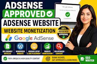 adsense approved adsense website website monetization google adsense seo writer