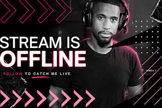create cartoon gaming banner for twitch streams